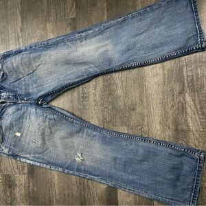 Express distressed relax Fit Blue Jeans